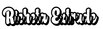 Richeta Extrude Font Image