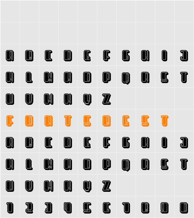 Objective Filled Character Map