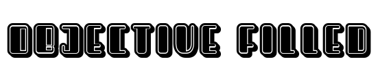 Objective Filled Font Image
