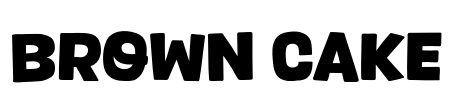 Brown Cake Font Image