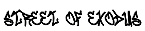 Street Of Exodus Font Image