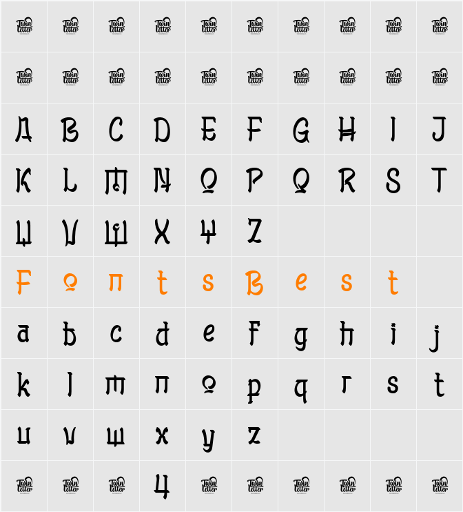 MOLYAN Trial Character Map