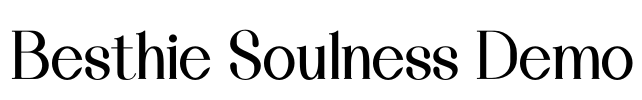 Besthie Soulness Demo Font Image