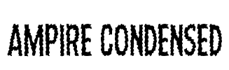 Ampire Condensed Font Image