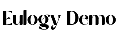 Eulogy Demo Font Image