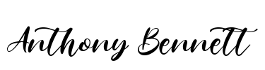 Anthony Bennett Font Image