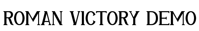 Roman Victory Demo Font Image