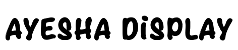Ayesha Display Font Image