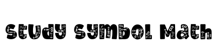 Study Symbol Math Font Image