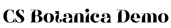 CS Botanica Demo Font Image