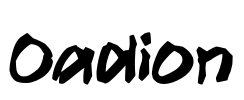 Oadion Font Image