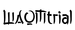 WAOMtrial Font Image