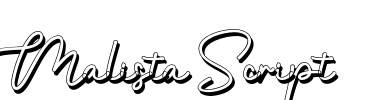 Malista Script Font Image