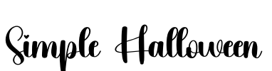 Simple Halloween Font Image