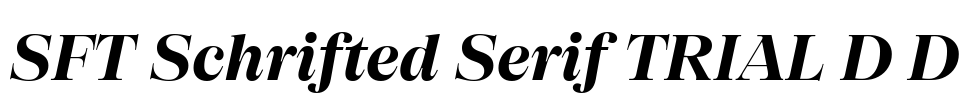SFT Schrifted Serif TRIAL D D Font Image