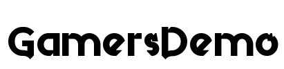 GamersDemo Font Image