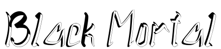 Black Mortal Font Image