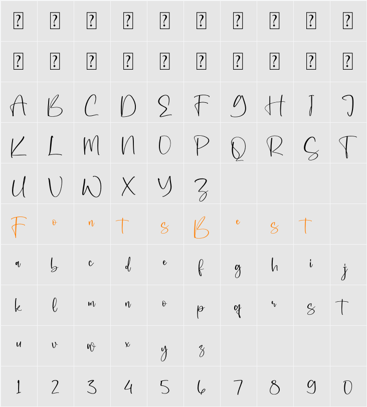 Karlissta Character Map