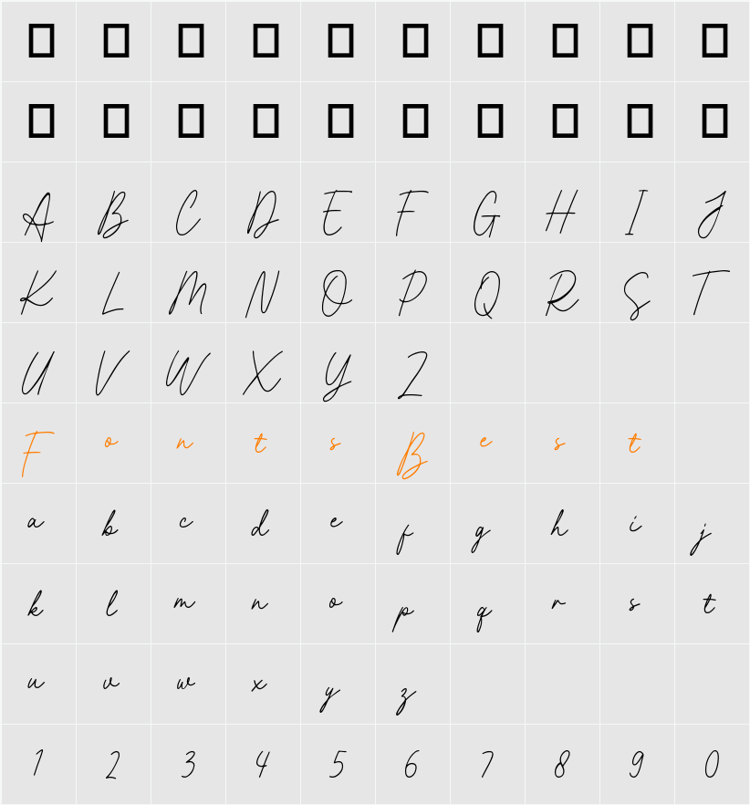 Kellison Demo Character Map