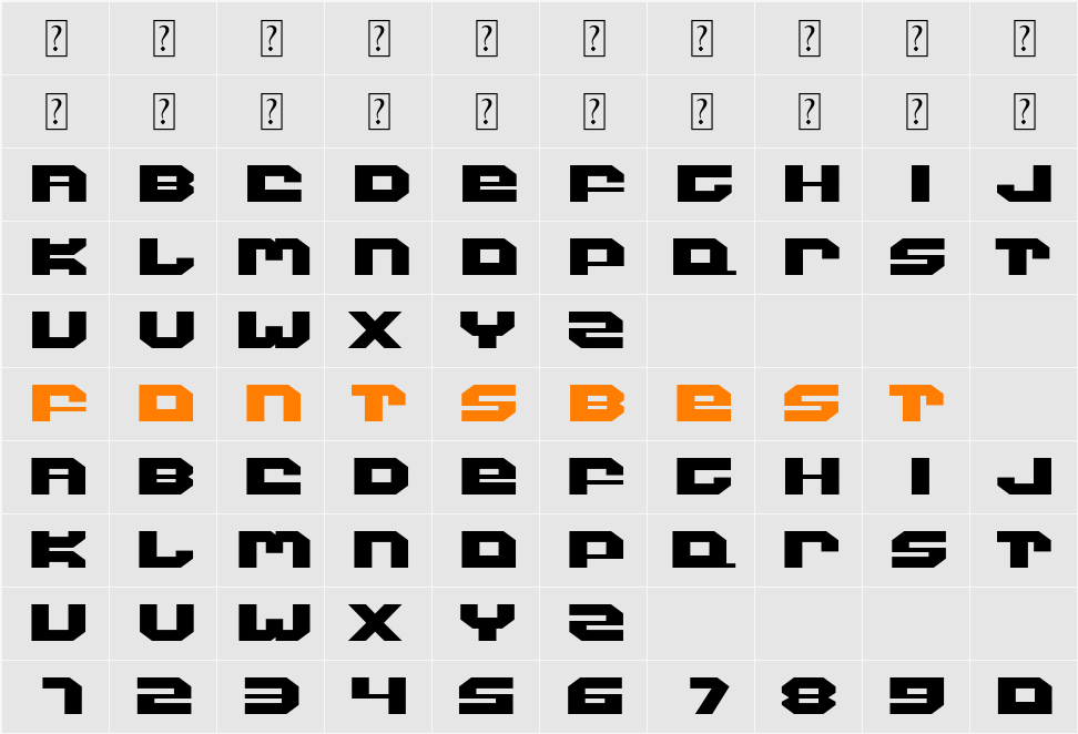 FF Rain Character Map