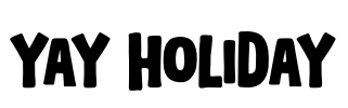 Yay Holiday Font Image