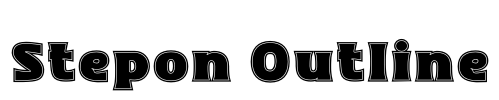 Stepon Outline Font Image