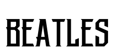 BEATLES Font Image