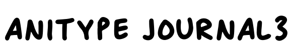 Anitype Journal3 Font Image