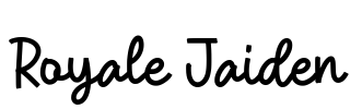 Royale Jaiden Font Image