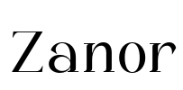 Zanor Font Image