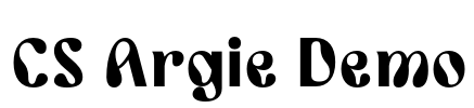 CS Argie Demo Font Image