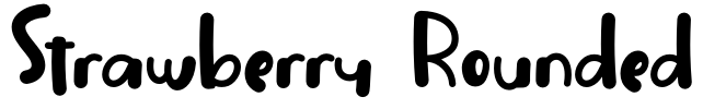 Strawberry Rounded Font Image