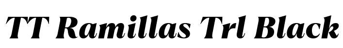 TT Ramillas Trl Black Font Image