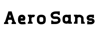 Aero Sans Font Image