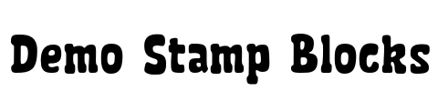 Demo Stamp Blocks Font Image