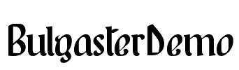 BulgasterDemo Font Image