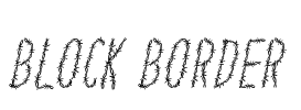 Block Border Font Image