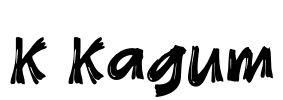 K Kagum Font Image