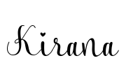 Kirana Font Image