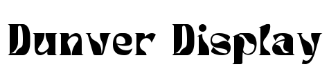 Dunver Display Font Image