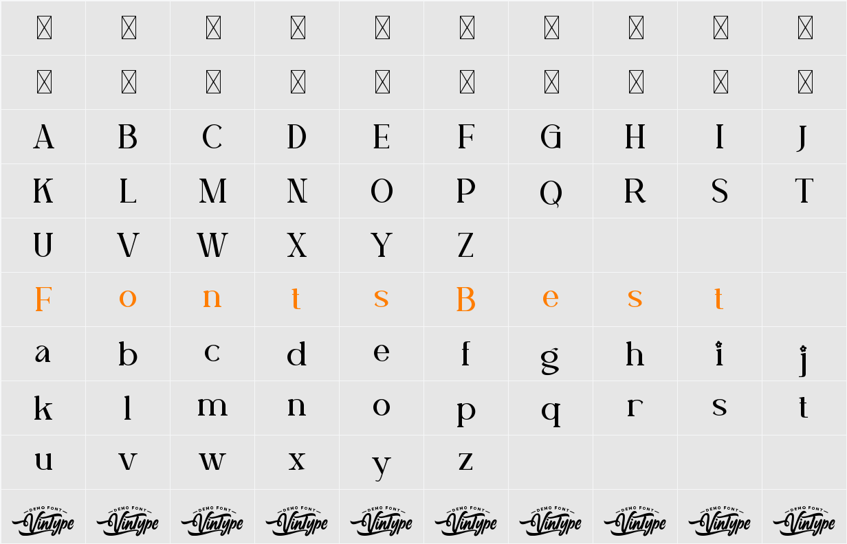 Mountain Flower Demo Character Map