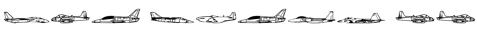 Air Force II Font Image