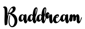 Baddream Font Image