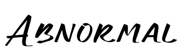 Abnormal Font Image