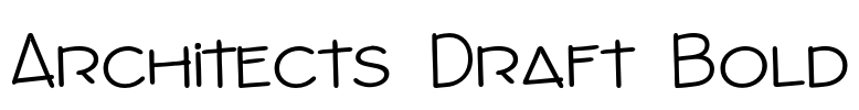 Architects Draft Bold Font Image