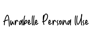 Aurabelle Persona lUse Font Image