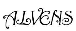 ALVENS Font Image