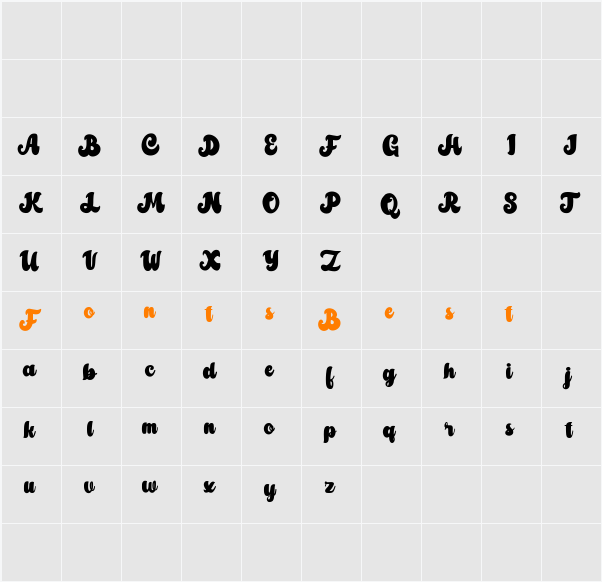 Amberlion Free Character Map