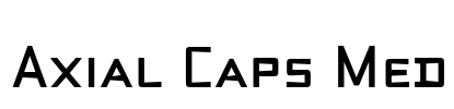 Axial Caps Med Font Image