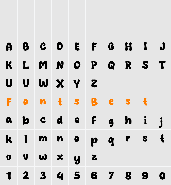 Sauce Barbe Character Map